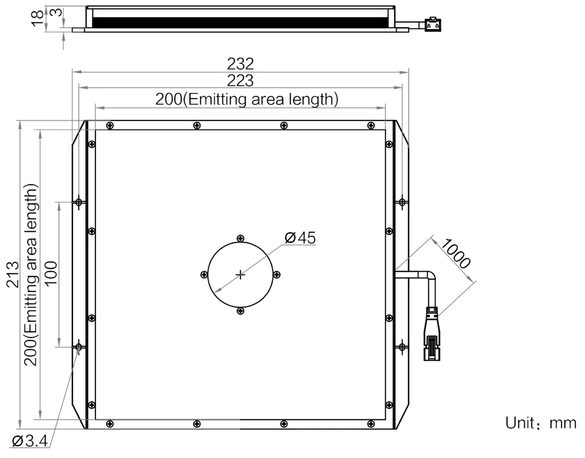 LS-BKL-1379 dimensions (mm)