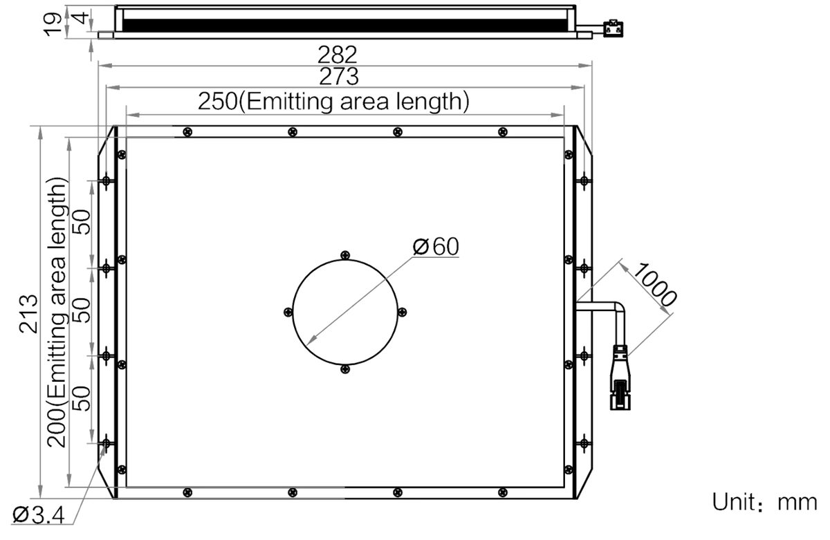 LS-BKL-1387 dimensions (mm)