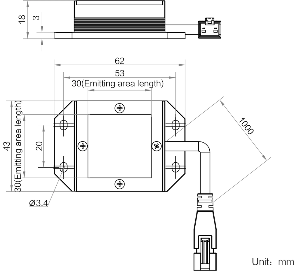LS-BKL-1441 dimensions (mm)