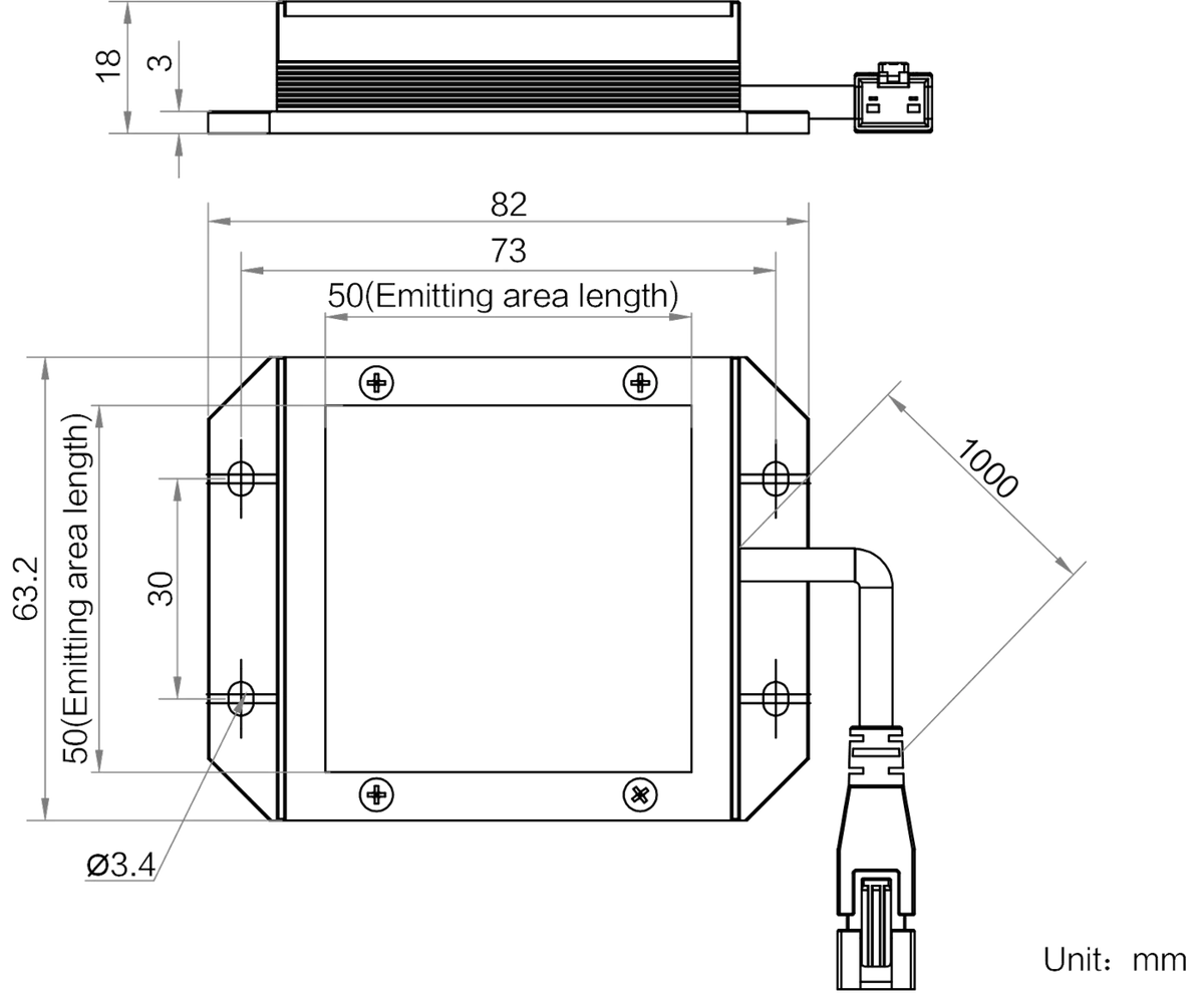 LS-BKL-1449 dimensions (mm)