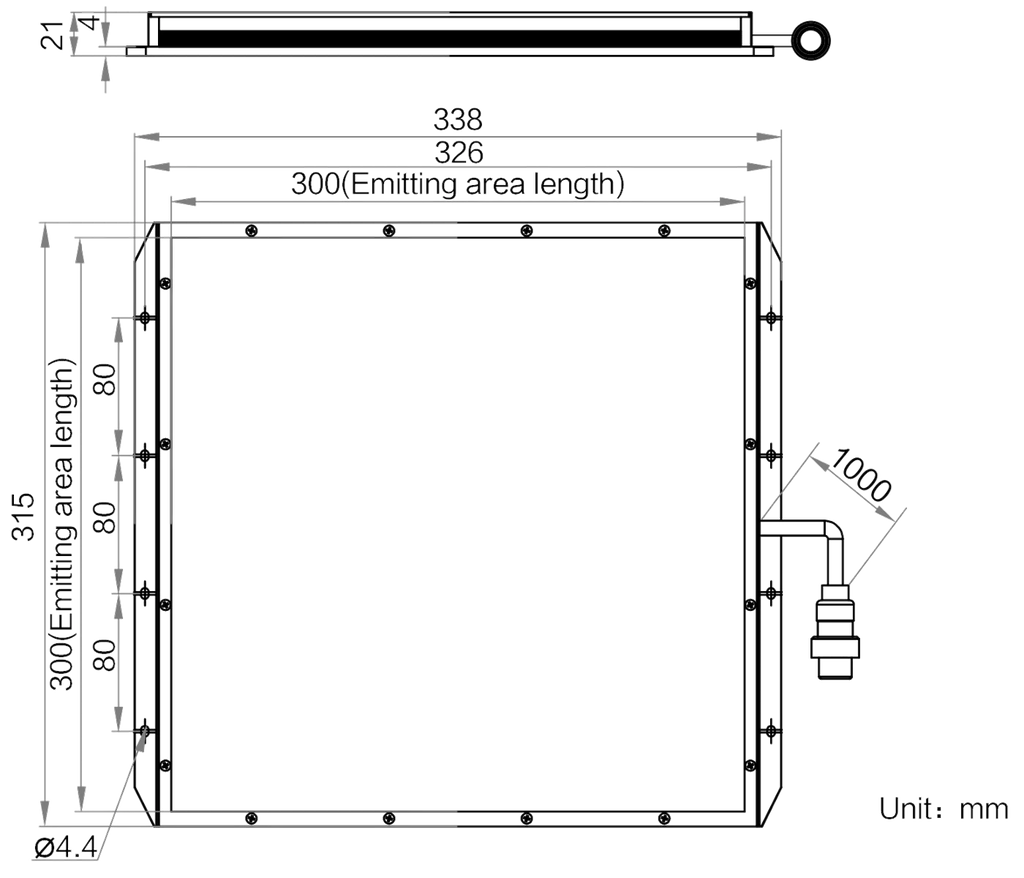 LS-BKL-1489 dimensions (mm)