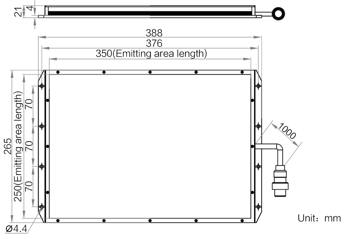 LS-BKL-1493 dimensions (mm)