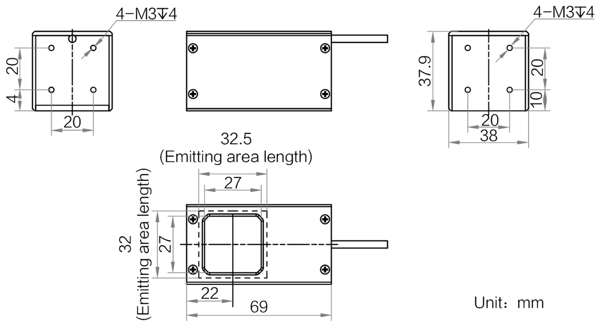 LS-CXL-0221 dimensions (mm)