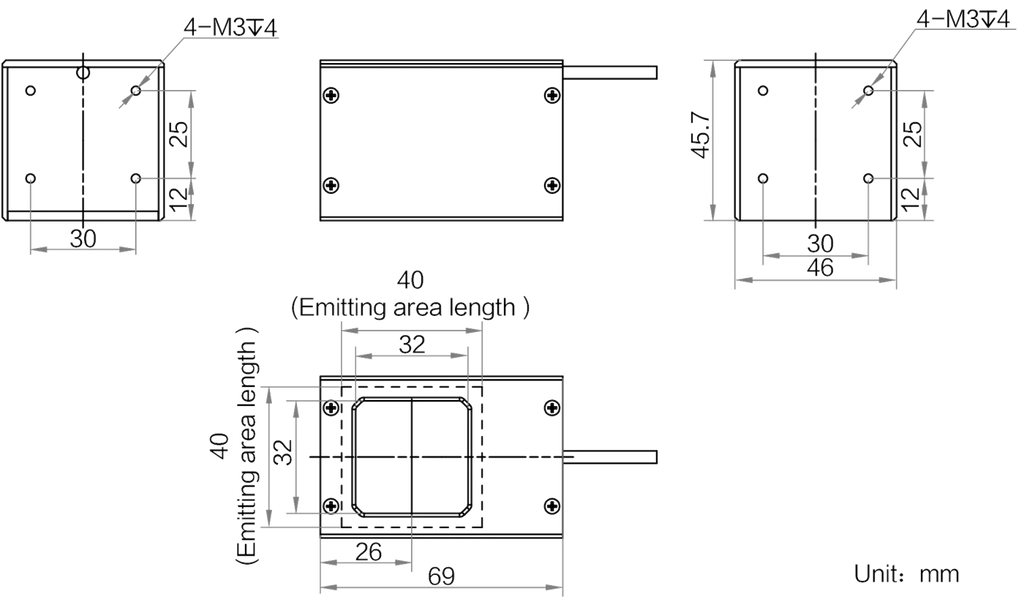 LS-CXL-0226 dimensions (mm)