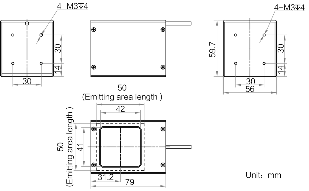 LS-CXL-0228 dimensions (mm)