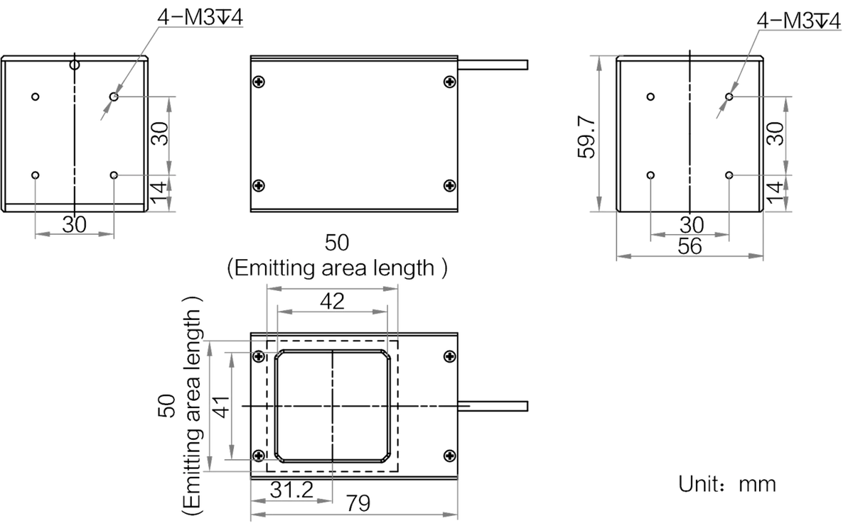 LS-CXL-0228 dimensions (mm)