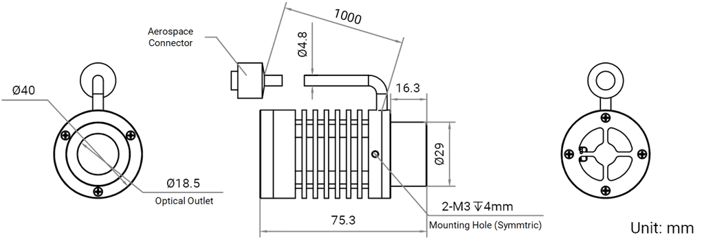 LS-SPT-0149 dimensions (mm)