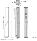 LS-BAR-1220 dimensions (mm)