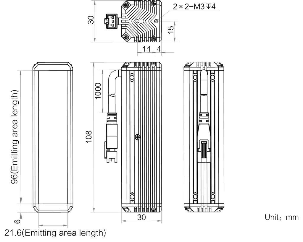 LS-BAR-1094 dimensions (mm)