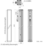 LS-BAR-1122 dimensions (mm)
