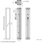 LS-BAR-1150 dimensions (mm)