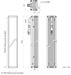 LS-BAR-1185 dimensions (mm)