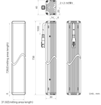 LS-BAR-1205 dimensions (mm)