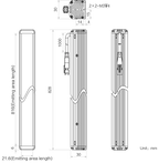 LS-BAR-1212 dimensions (mm)