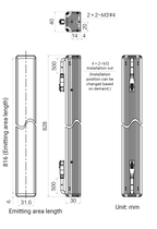 LS-BAR-1218 dimensions (mm)