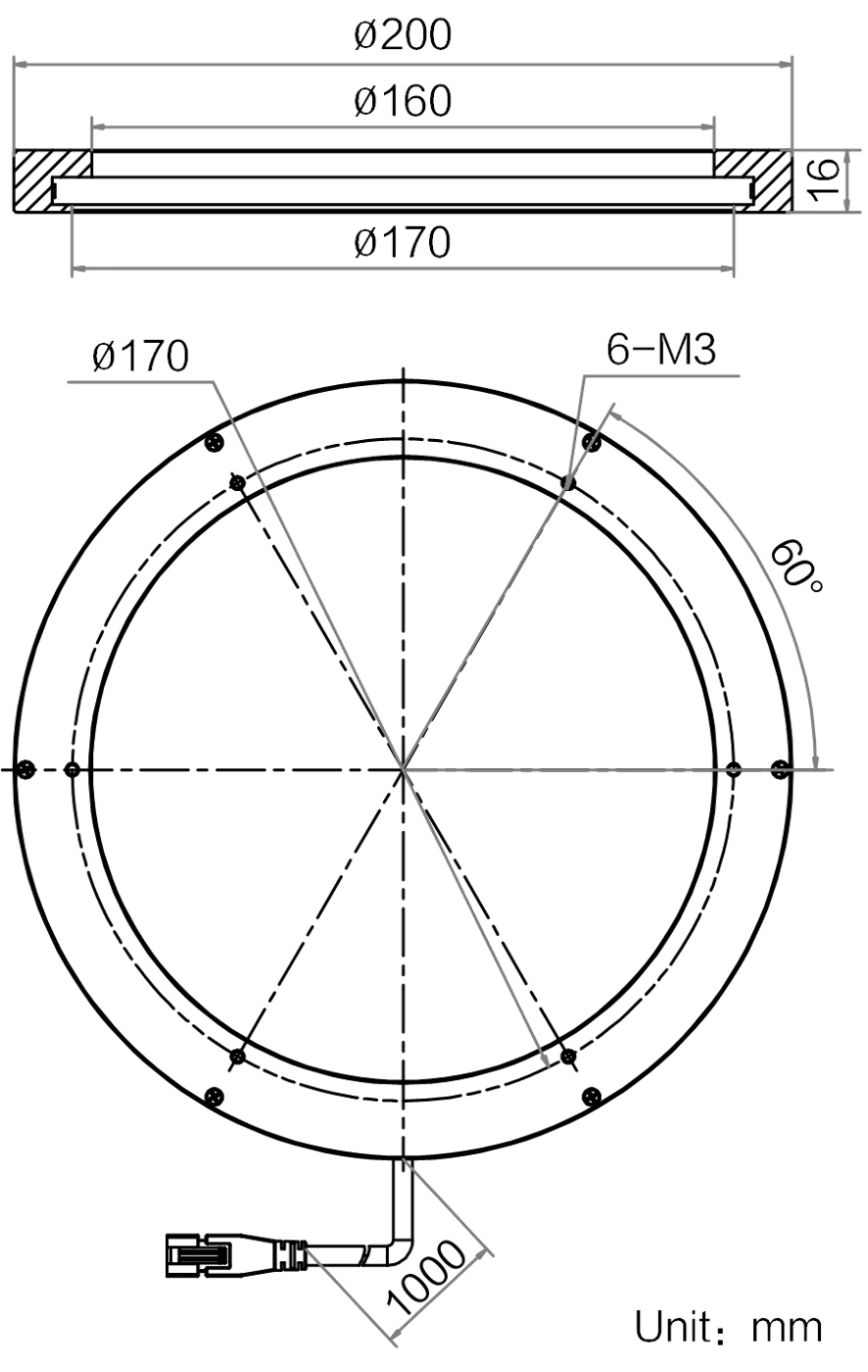 LS-RNG-0483 dimensions (mm)