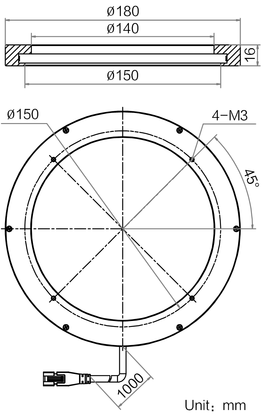 LS-RNG-0465 dimensions (mm)