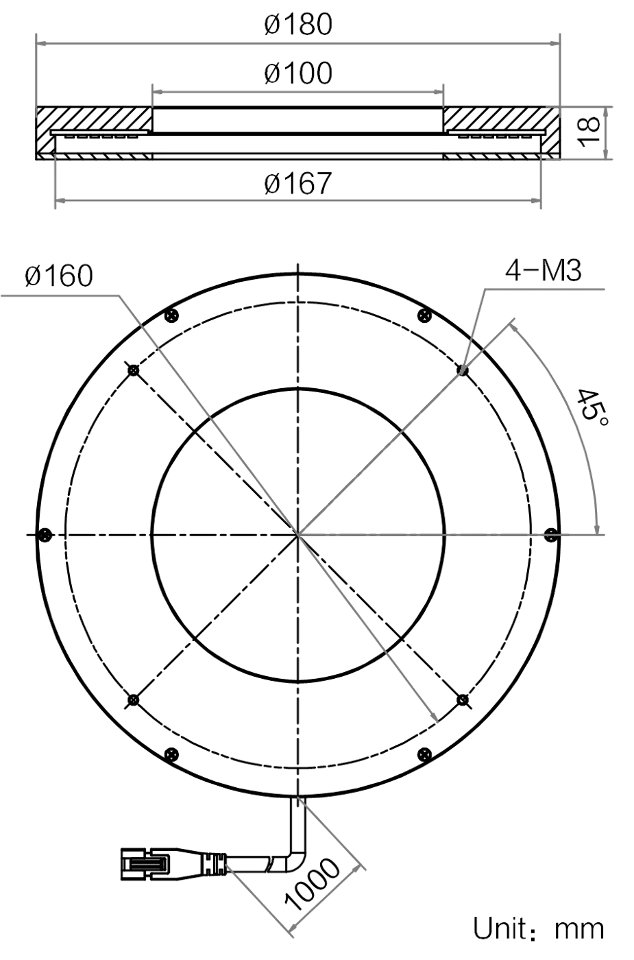 LS-RNG-0480 dimensions (mm)