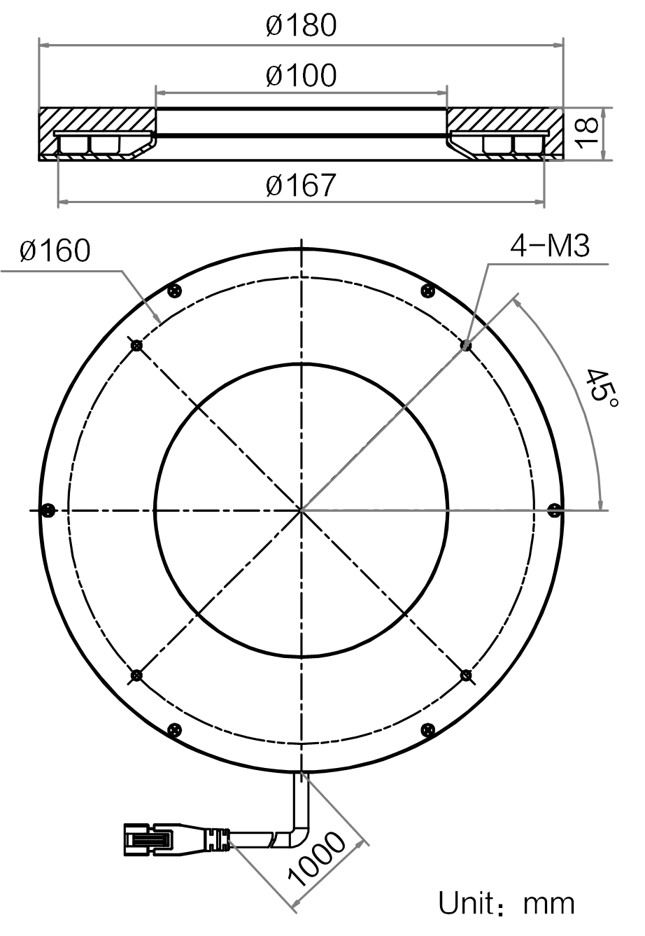 LS-RNG-0471 dimensions (mm)