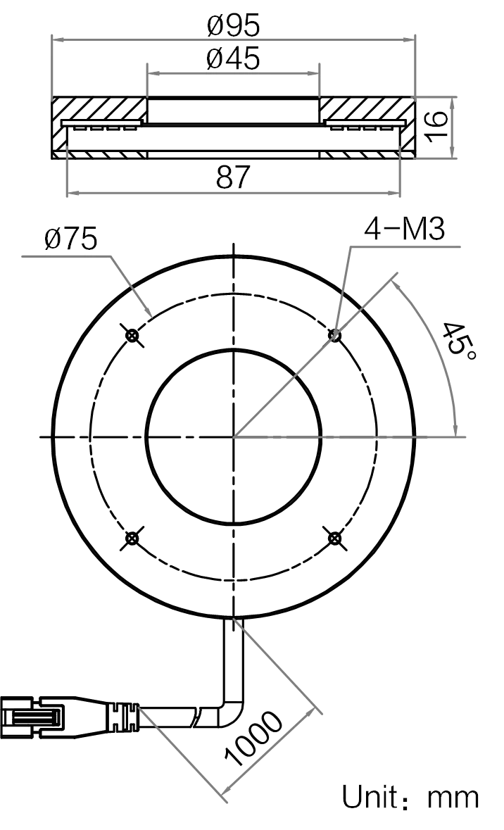 LS-RNG-0403 dimensions (mm)