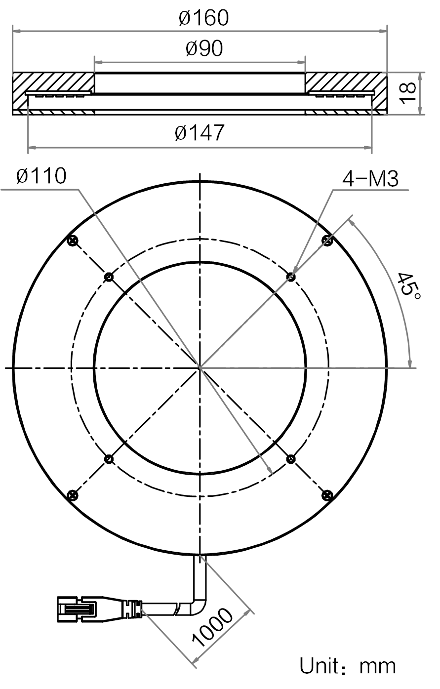 LS-RNG-0460 dimensions (mm)