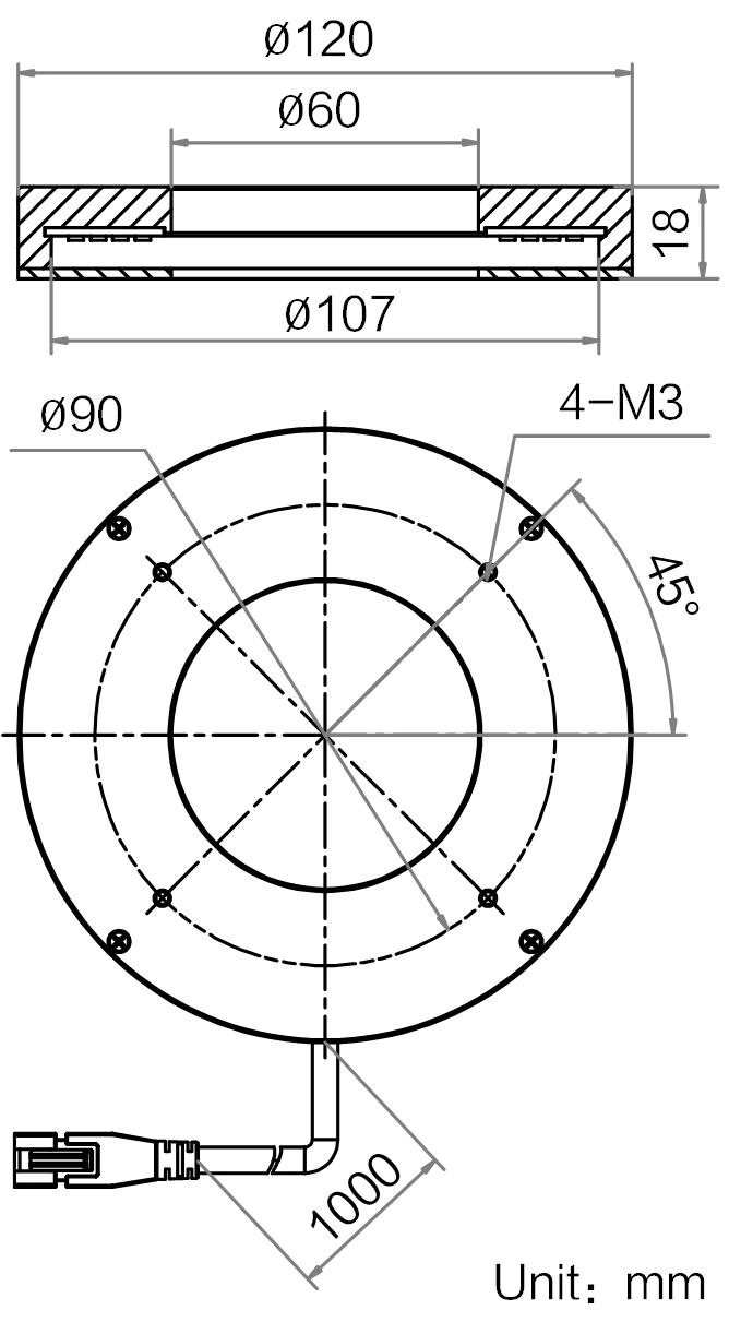 LS-RNG-0439 dimensions (mm)