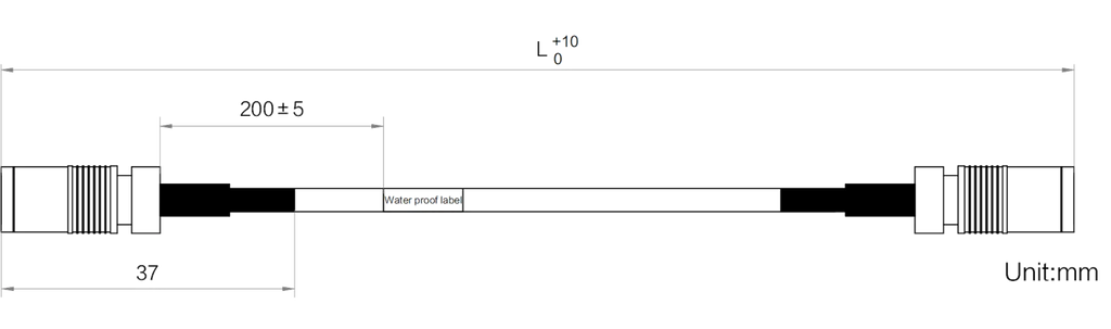 LS-CBL-0164 dimensions (mm)