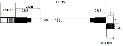 LS-ACXP6-DIN-UP-DIN-HF-8M dimensions (mm)