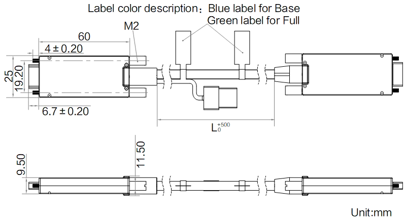 LS-CBL-0046 dimensions (mm)