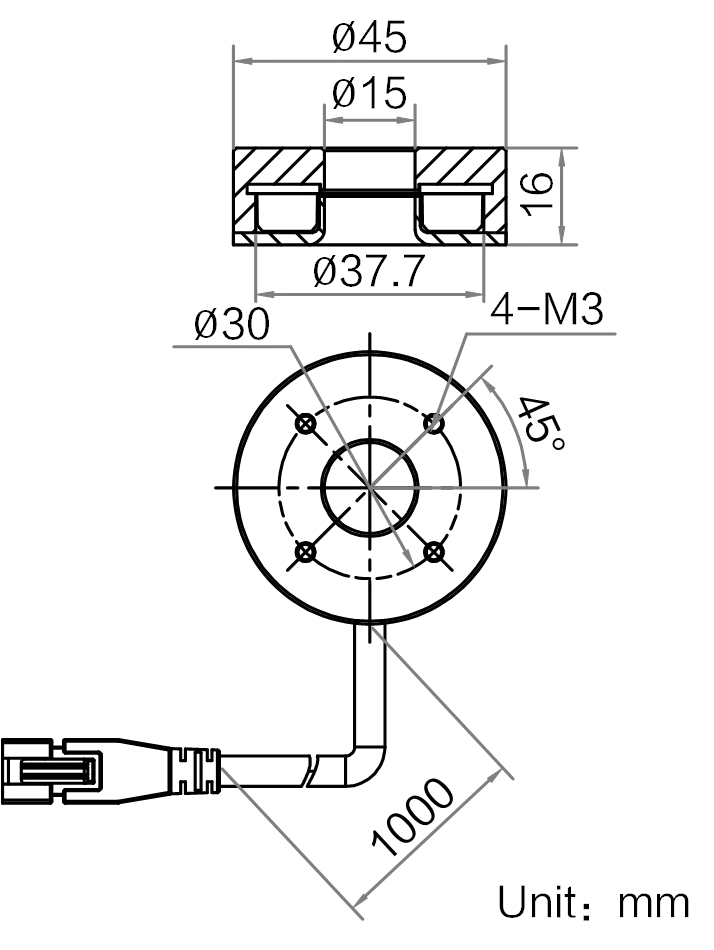 LS-RNG-0355 dimensions (mm)