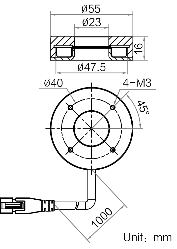 LS-RNG-0361 dimensions (mm)