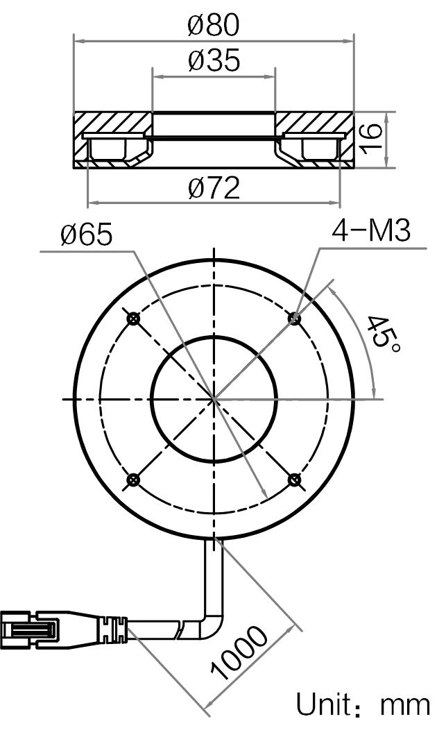 LS-RNG-0386 dimensions (mm)
