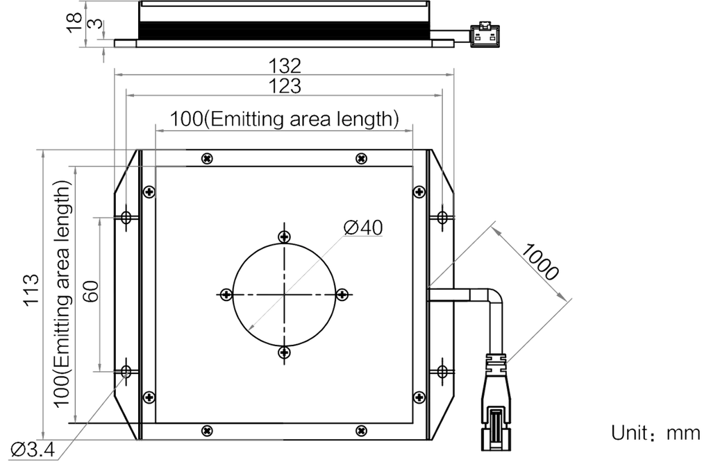 LS-BKL-1367 dimensions (mm)