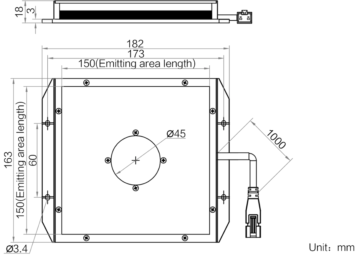 LS-BKL-1375 dimensions (mm)