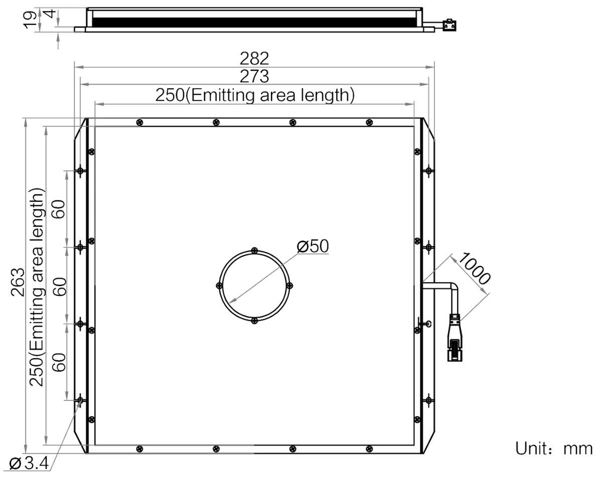 LS-BKL-1389 dimensions (mm)