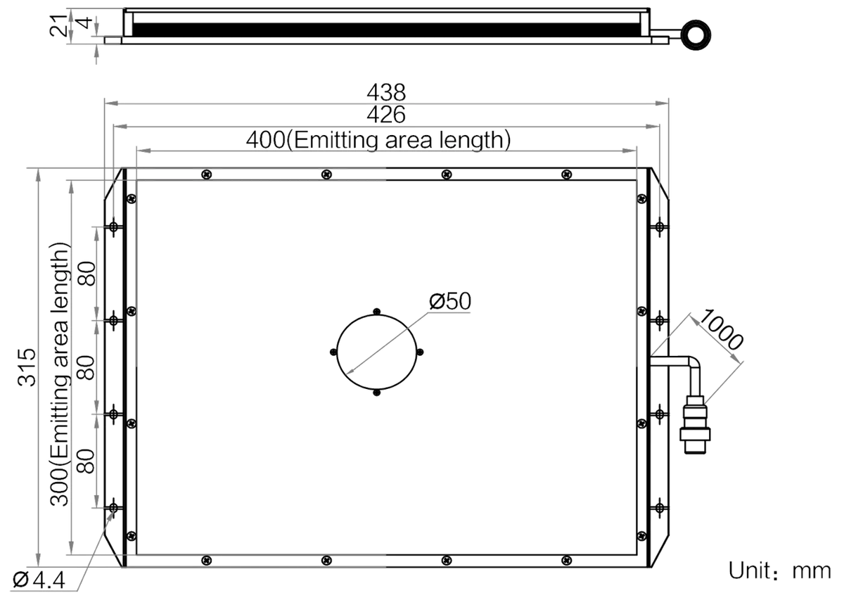 LS-BKL-1405 dimensions (mm)