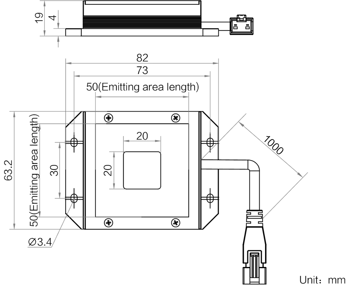 LS-BKL-1363 dimensions (mm)