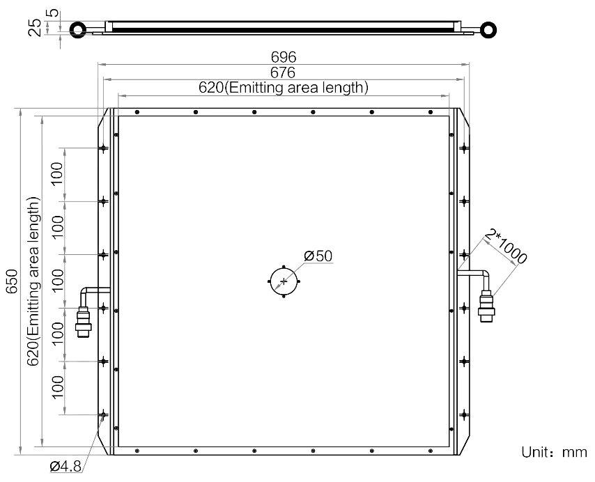 LS-BKL-1413 dimensions (mm)