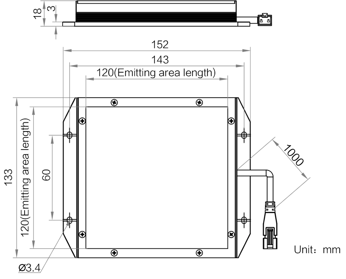 LS-BKL-1459 dimensions (mm)