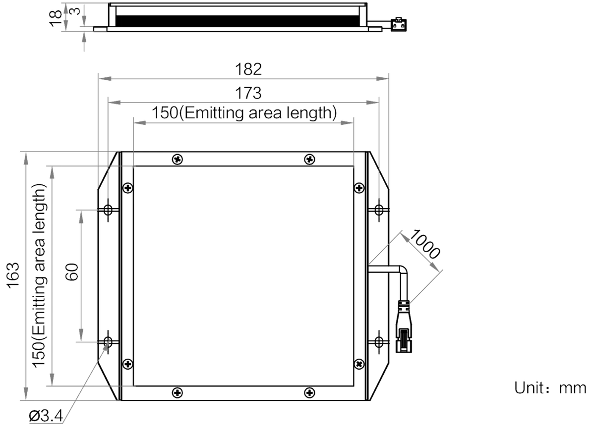 LS-BKL-1467 dimensions (mm)