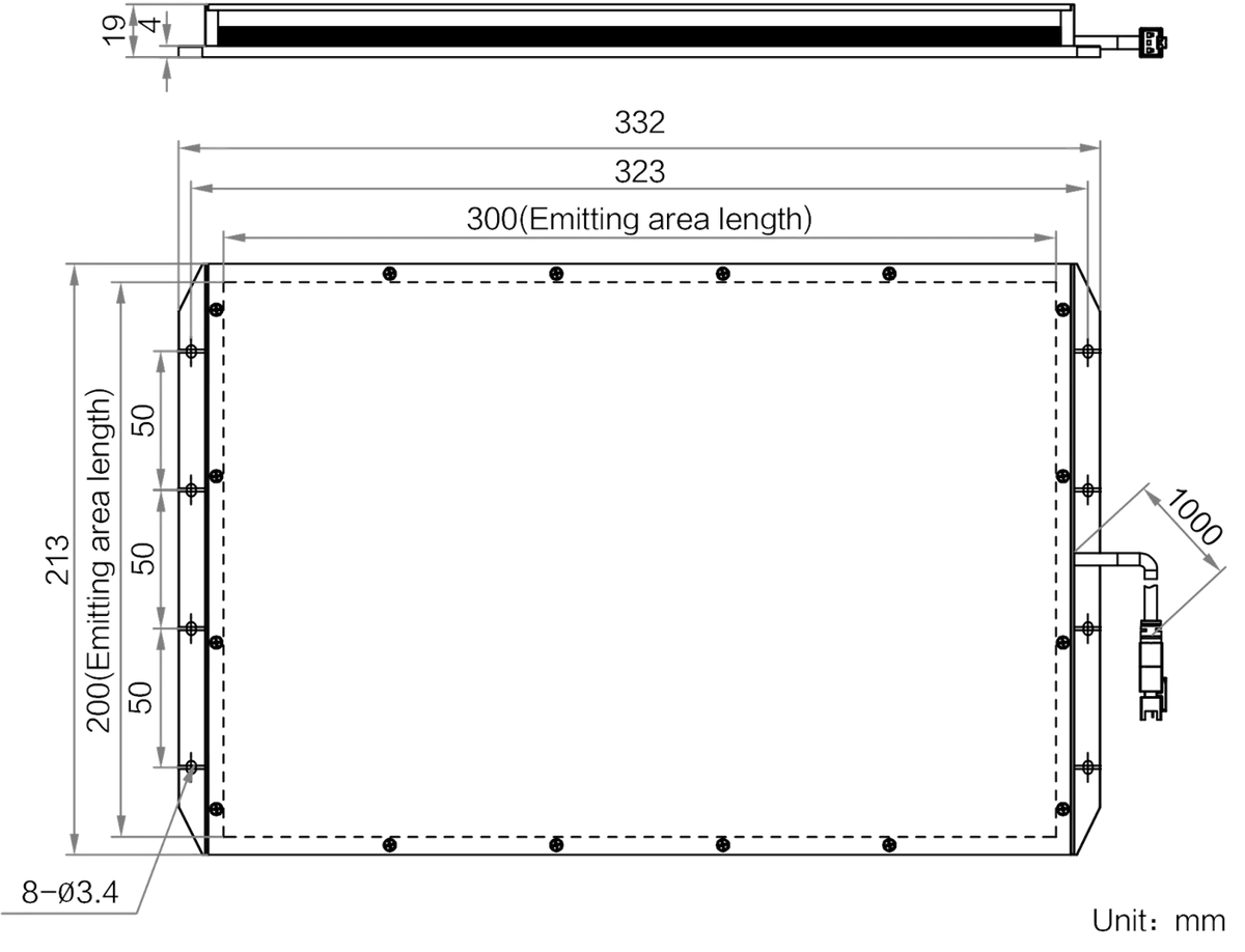 LS-BKL-1483 dimensions (mm)