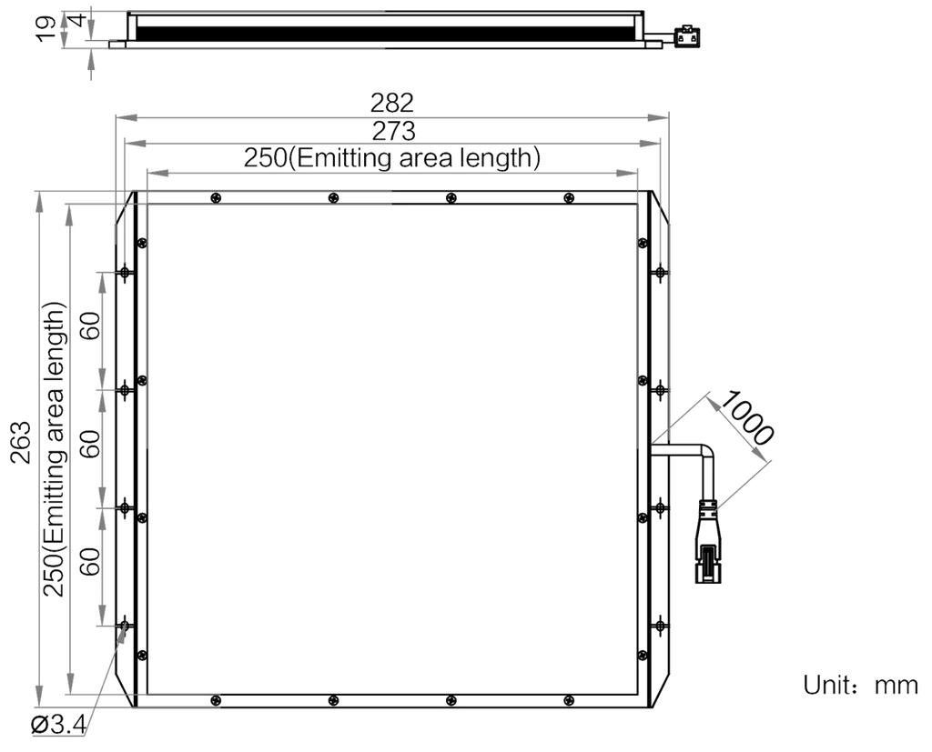 LS-BKL-1479 dimensions (mm)