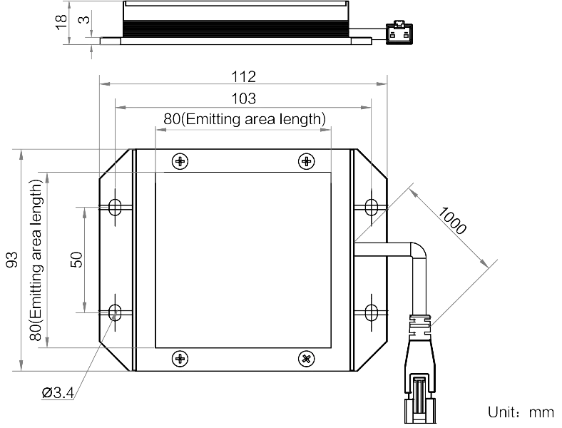 LS-BKL-1451 dimensions (mm)