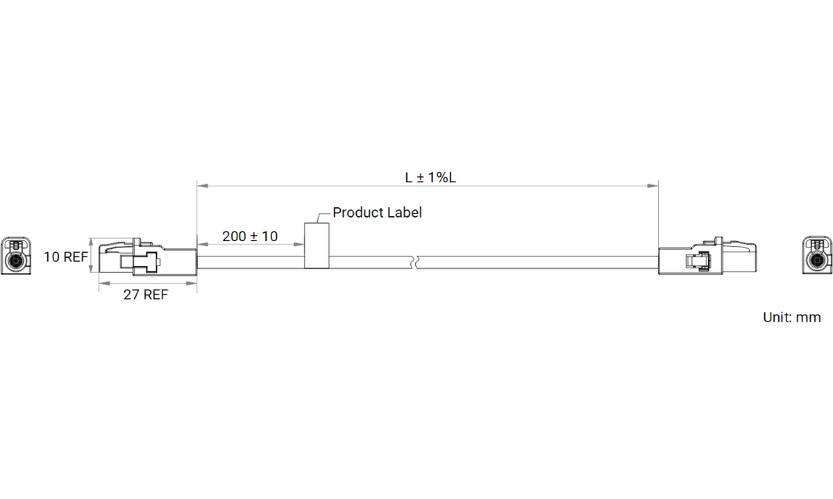LS-CBL-0035 dimensions (mm)