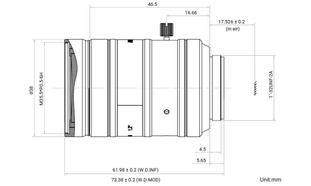 LS-FFL-1412 dimensions (mm)