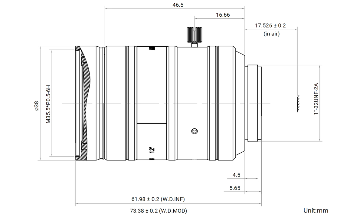 LS-FFL-1412 dimensions (mm)