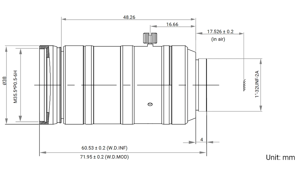 LS-FFL-1414 dimensions (mm)