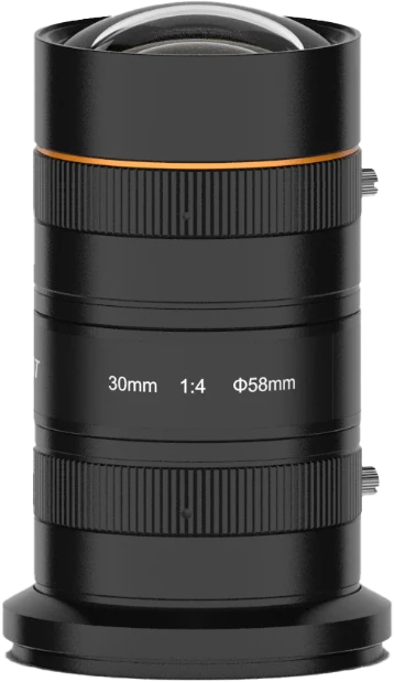 30 mm, F4.0, Image Size φ58 mm, Recommended Magnification 0.031-0.145x, M72-mount
