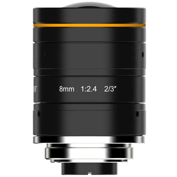8 mm, F2.4, 2/3", 8 MP, C-mount lens