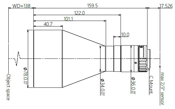 LS-MBT-0204-138 dimensions (mm)